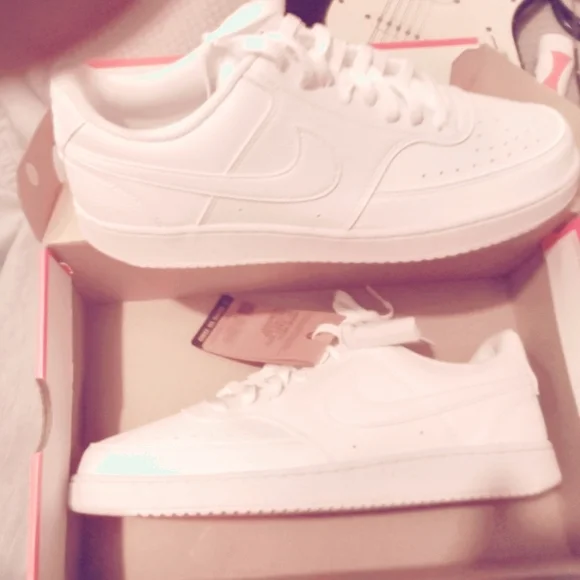 Nike Court Vision White Sneakers - Picture 2 of 7